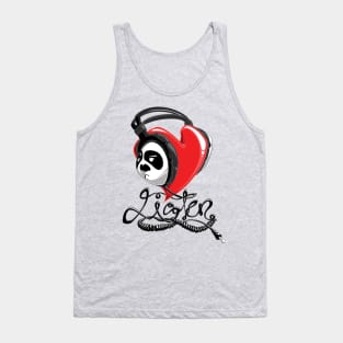 Listen to your heart - Panda Sal Tank Top